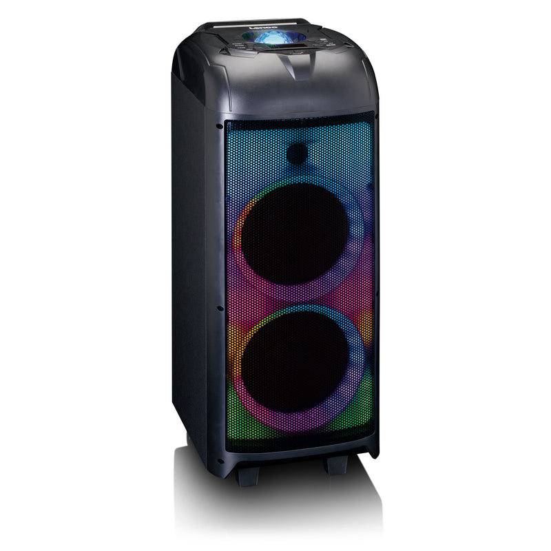 LENCO - HiFi-Komplettsystem Soundanlage PA-260BK Black m.Partylight,Discok