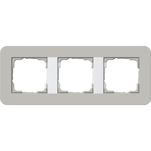 Gira - Abdeckrahmen 3fach 0213412 Grau/Reinweiß