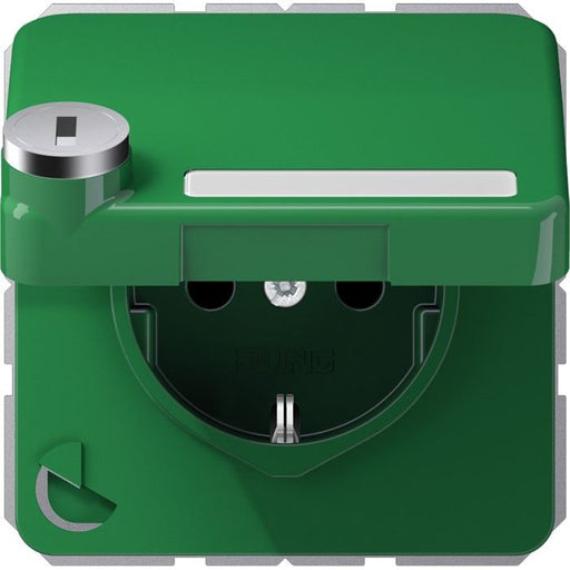 Jung - Steckdose SCHUKO-Steckdose 16A 250V CD 1520 NAKLSL GN m.Berührungsschutz