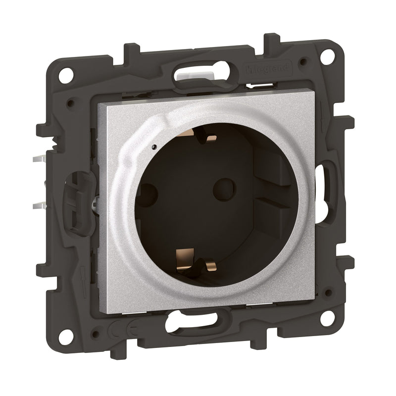 Legrand - Steckdose Schutzko-Steckdose Legrand 863720 Aluminium
