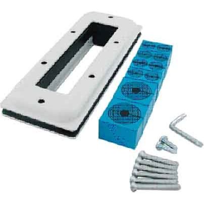 Roxtec - Einführungsflansch für Kleingehäuse/Schaltschrank Gehäuseeinführung CKT0008020010 CF16/10,Pulverbesch