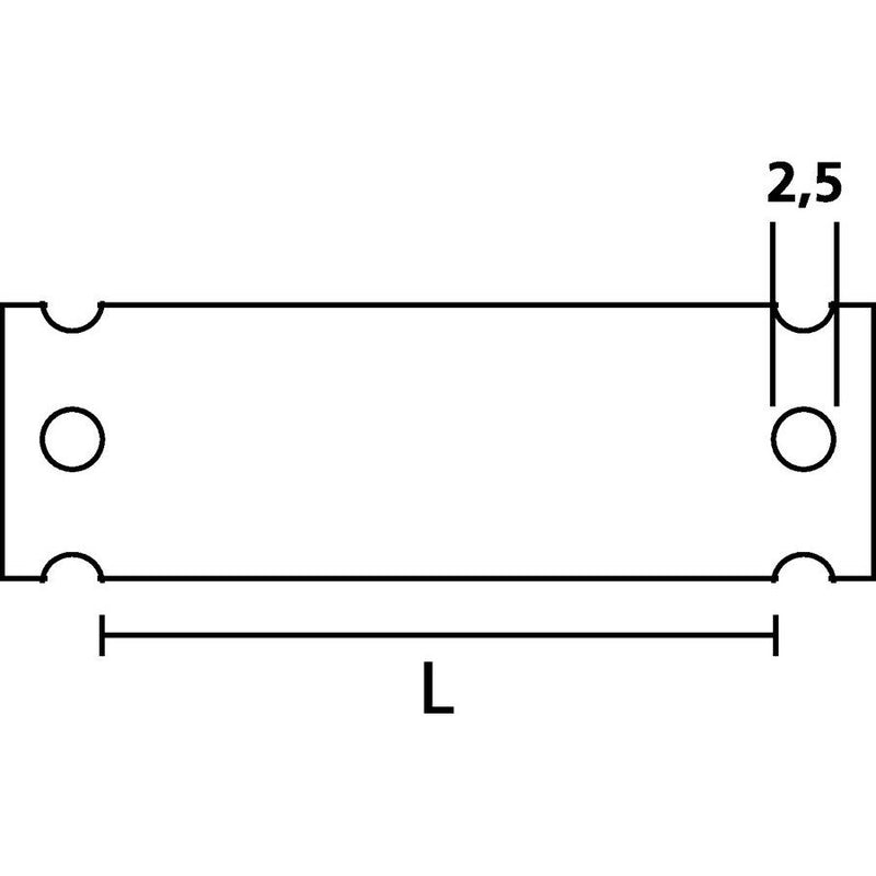 HellermannTyton - Kabelmarkierungssystem Zeichenträger HC 24-70-CL (VE50)