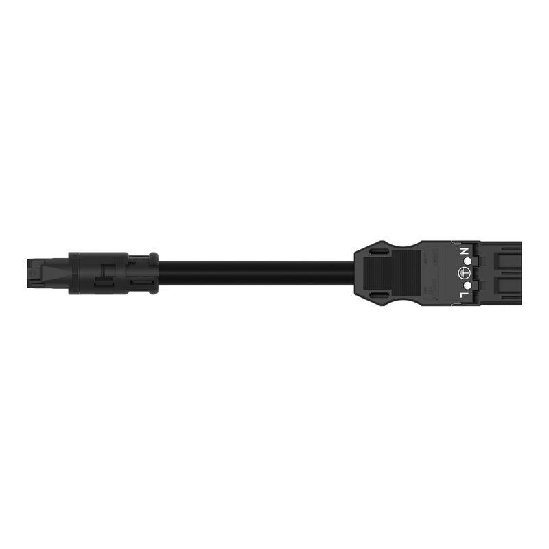 WAGO - Konfektionierte Leitung für steckbare Gebäudeinstallation konfekt. Übergangsleitung 774-9293/1517-801 B2ca,Buchse/Stecker