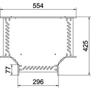 OBO Bettermann - T-Stück für Kabelrinne T-Stück für Kabelrinne RT 830 FT 85x300