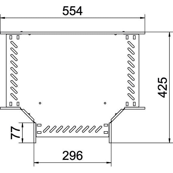 OBO Bettermann - T-Stück für Kabelrinne T-Stück für Kabelrinne RT 830 FT 85x300