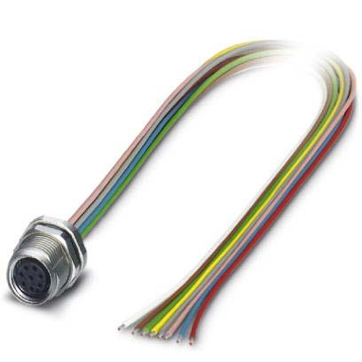 Phoenix Contact - Rundsteckverbinder, feldkonfektionierbar (Industriesteckverbinder) Einbausteckverbinder SACC-DSI-M8 #1424229 FS-8CON-M10/0,5