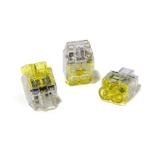 HellermannTyton - Steckklemme Verbindungsdosenklemme HCPM-2 PC YE 150 2x 0,5-2,5 gelb − 150 Stück