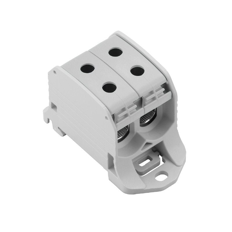 Weidmüller - Durchgangs-Reihenklemme Potentialverteilerklemme WPD 230 2X50/2X50 GY 50, 120A, Pole: 1 − 5 Stück