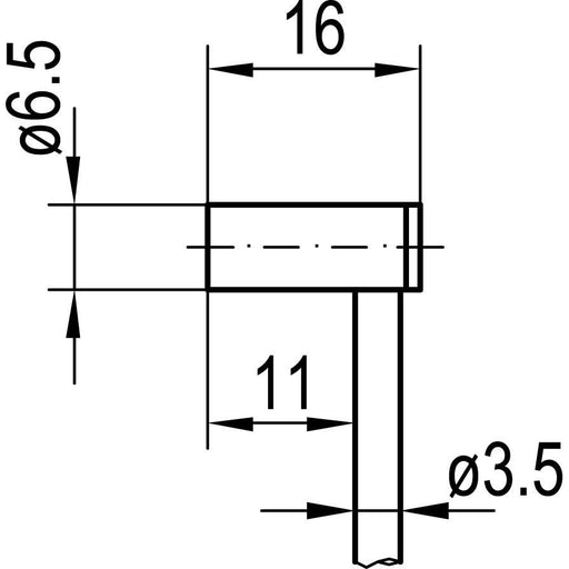 Sensopart - Induktiver Näherungsschalter 1,5mm, 6,5mm bündig, PNP ISZ 46-02 N.O., Kabel