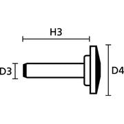 HellermannTyton - Spreizniet TY3P1-PA66-NA (1000) − 1000 Stück