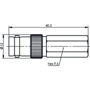 Telegärtner - Koax-Steckverbinder BNC-Kabelbuchse Twist-On 100023539 G2 (RG-59 B/U)