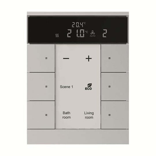 Busch-Jaeger - Bussystem-Raumtemperaturregler HVAC-Slave-Gerät SBS/U6.0.1-83 6fach, BE, alusilber
