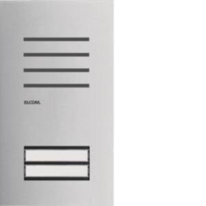 Elcom - Türstation für Türkommunikation Türstation-Audio REQ002Y 2/1 2D Edelstahl ONE