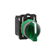 Schneider Electric - Wahlschalter, Komplettgerät Leuchtwahlschalter XB5AK133B5C0 gn,24V,1S+1Ö,in gr