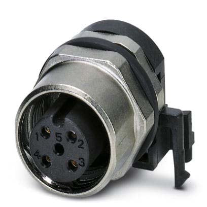 Phoenix Contact - Rundsteckverbinder, feldkonfektionierbar (Industriesteckverbinder) Einbausteckverbinder SACC-DSIV-FS#1439900 − 10 Stück