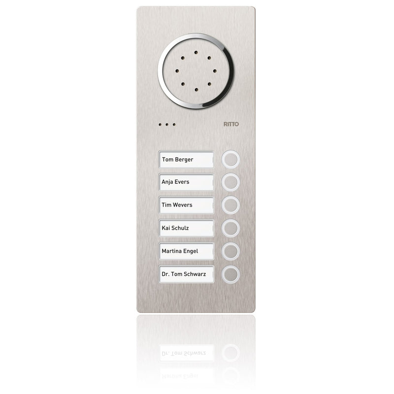 Ritto - Türstation für Türkommunikation Türstation eds 1810620 Acero Audio, 6WE − 1 Stück