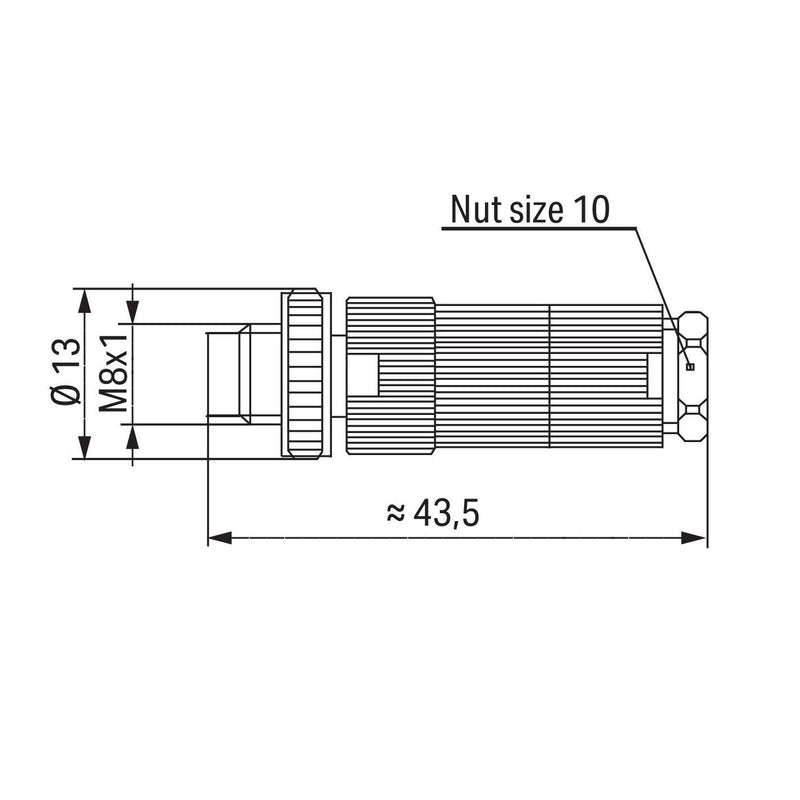 WAGO - Zubehör/Ersatzteile für Steuerungen Konfekt. Steckverbinder 3p 756-9102/030-000 M8 St axial