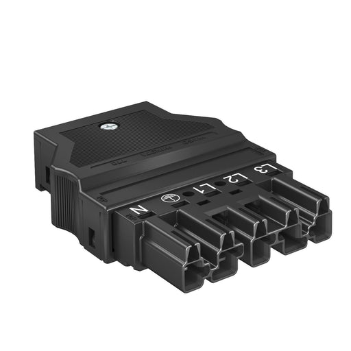 OBO Bettermann - Steckverbinder für steckbare Gebäudeinstallation Steckerteil ST-WIN 5P SW 76x55x17