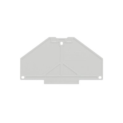 Weidmüller - Abschluss- und Zwischenplatte für Reihenklemme Abdeckplatte PAP PRV/PPV4 GR grau, 3 mm − 10 Stück