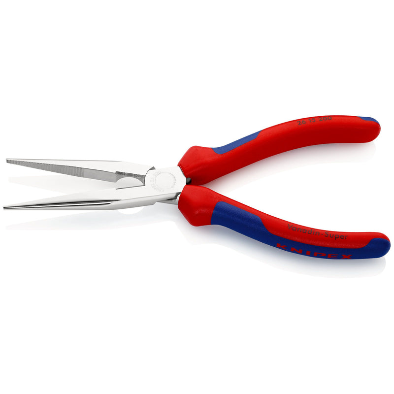 Knipex - Flachzange Flachrundzange 26 15 200 mit Schneide, 200mm