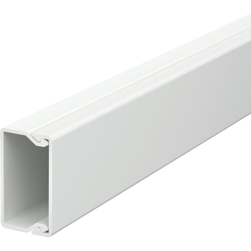 OBO Bettermann - Leitungsführungskanal Wand+Deckenkanal m.Obert. WDK20035RW 20x35mm,PVC − 2 Meter