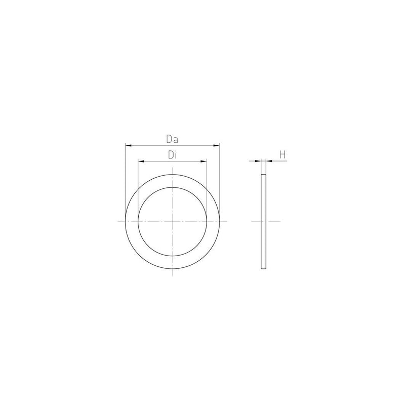 Jacob - Dichtring, flach Dichtring 342 CD PG42 - 54X63X3 − 5 Stück