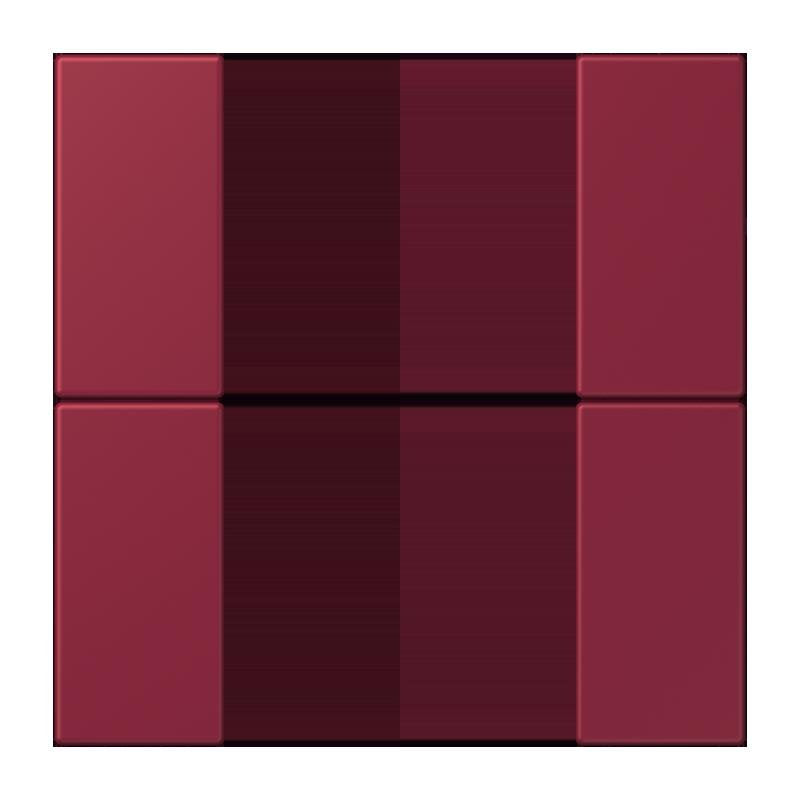 Jung - Abdeckung/Bedienelement für Installationsschalterprogramme Tastensatz 2fach LC 502 TSA 255 le rubis