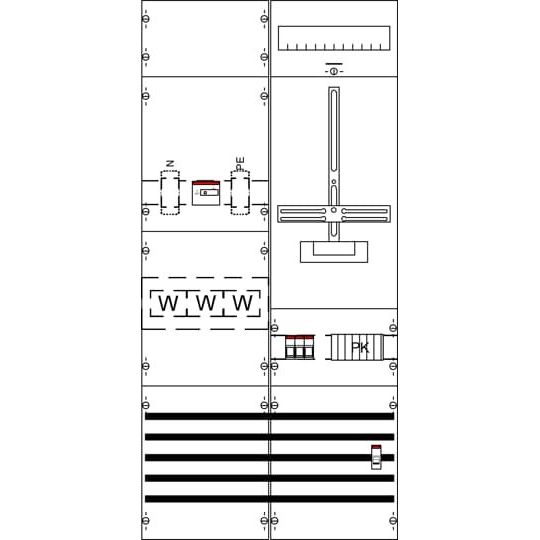 Striebel&John - Zählerfeld Mess- u. Wandlerfeld KA4274 kpl. BH3