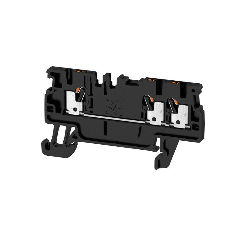 Weidmüller - Durchgangs-Reihenklemme Klemme A3C 1.5 BK PUSH IN, 1.5 mm² − 50 Stück
