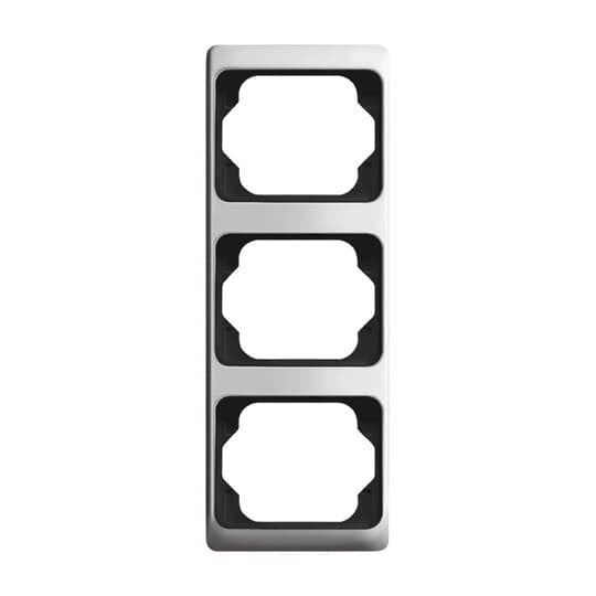 Busch-Jaeger - Abdeckrahmen Rahmen 3-fach 1733 KA-266 titan, senkr., alpha  − 1 Stück
