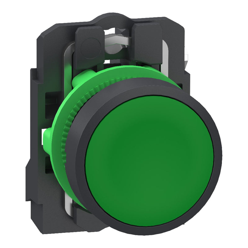 Schneider Electric - Drucktaster, Komplettgerät Drucktaster Gn XB5AA315 1S 22Mm Push In
