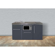 Stengel - Mini-Küche Miniküche Premiumline MPGSMSG160KSGSIKFlBr Schiefergrau