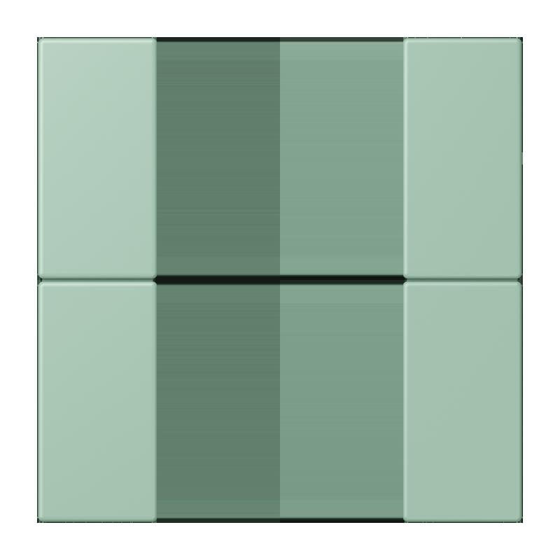 Jung - Abdeckung/Bedienelement für Installationsschalterprogramme Tastensatz 2fach LC 502 TSA 217 vert anglais clair