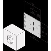 Schroff - Komponente für den Ausbau (Schaltschrank) Montageplatte 20118537 − 6 Stück