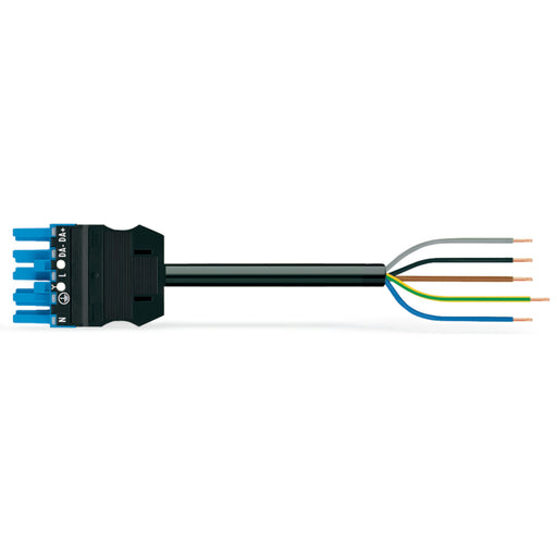 WAGO - Konfektionierte Leitung für steckbare Gebäudeinstallation konfekt. Anschlussleitung 771-9385/167-801 Cca,Buchse,blau