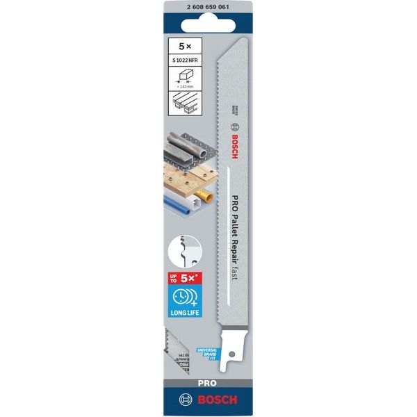 Bosch - Säbelsägeblatt PRO Pallet Repair fast 2608659061VE(5) S1022HFR