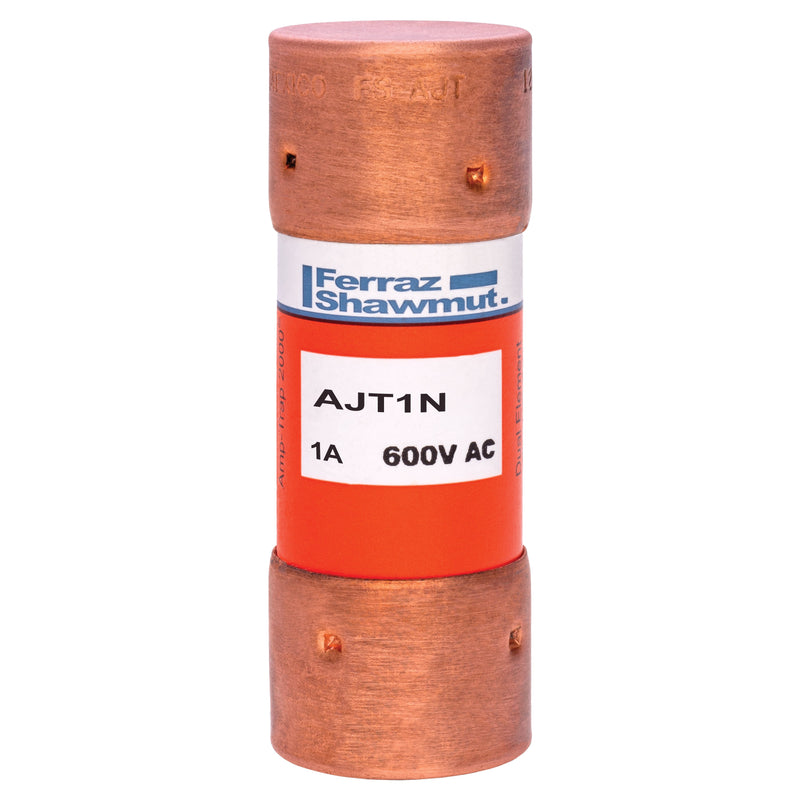 Mersen - Zylindrische Sicherung Sicherungseinsatz AJT1N 21x57 AC600V 1A/T − 10 Stück