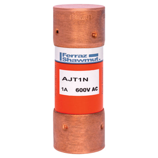Mersen - Zylindrische Sicherung Sicherungseinsatz AJT1N 21x57 AC600V 1A/T − 10 Stück