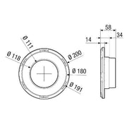 Maico - Zubehör/Ersatzteile für Ventilatoren Anschluss-Übergang MA-AÜ125 DN125