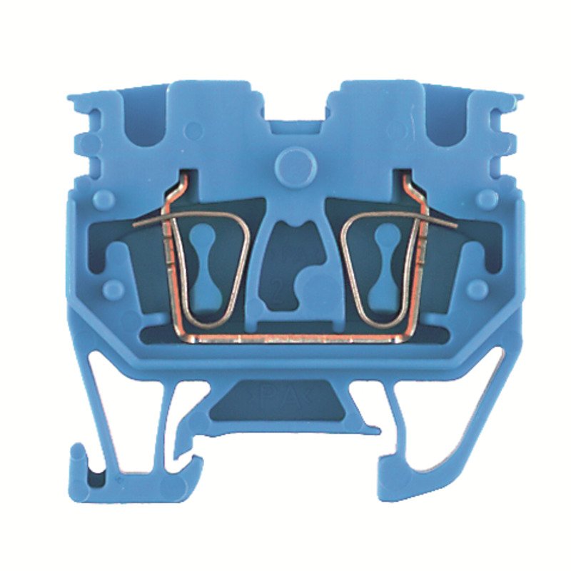 Weidmüller - Durchgangs-Reihenklemme Mittelklemme ZDUB 2.5-2/2AN/15 BL blau − 100 Stück
