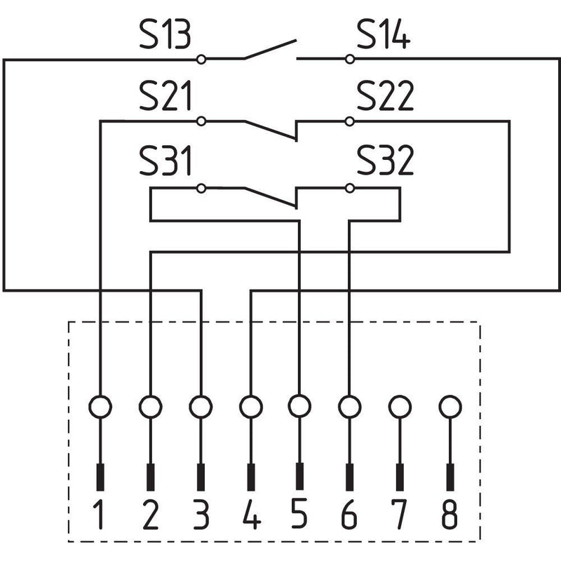 Schmersal - Magnetischer Näherungsschalter Sicherheitssensor BNS 16-12ZV-ST1