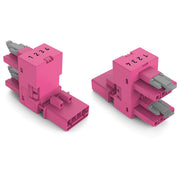 WAGO - Kompaktverteiler für steckbare Gebäudeinstallation h-Verteiler 4-polig 890-1683 Kod. B,pink − 50 Stück