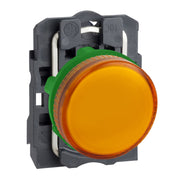 Schneider Electric - Leuchtmelder, Komplettgerät Leuchtmelder XB5AV65 BA 9s, 250V, 2,4W
