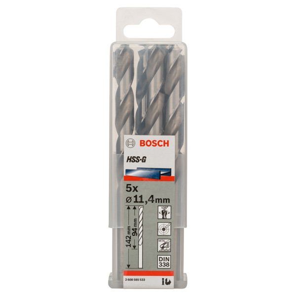 Bosch - Bohrer PRO Metal HSS-G 2608585533 Spiralbohrer 11,4 x