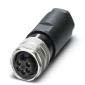 Phoenix Contact - Rundsteckverbinder, feldkonfektionierbar (Industriesteckverbinder) Steckverbinder SACC-MINFS #1456284 5-polig Bu/ger 7/8"