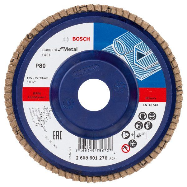 Bosch - Trenn-/Schleifscheibe Fächerschleifscheibe X431 2608601276 Standard for Metal − 10 Stück
