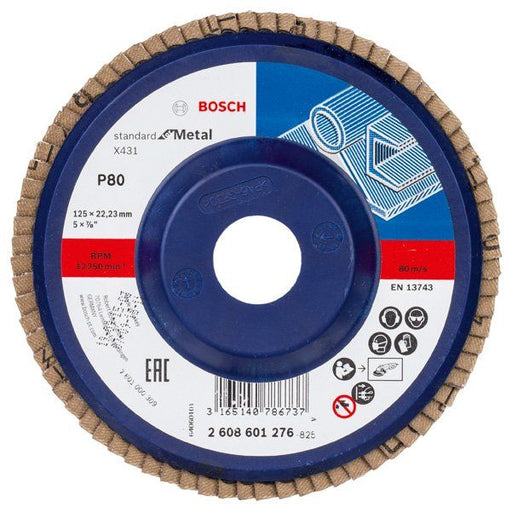Bosch - Trenn-/Schleifscheibe Fächerschleifscheibe X431 2608601276 Standard for Metal − 10 Stück