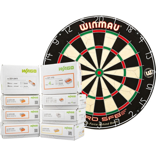 WAGO GmbH &amp; Co. KG - Werkzeugset PROFI-SET 887-1089 WINMAU-Dartboard-Set − 1 Stück by WAGO GmbH &amp; Co. KG
