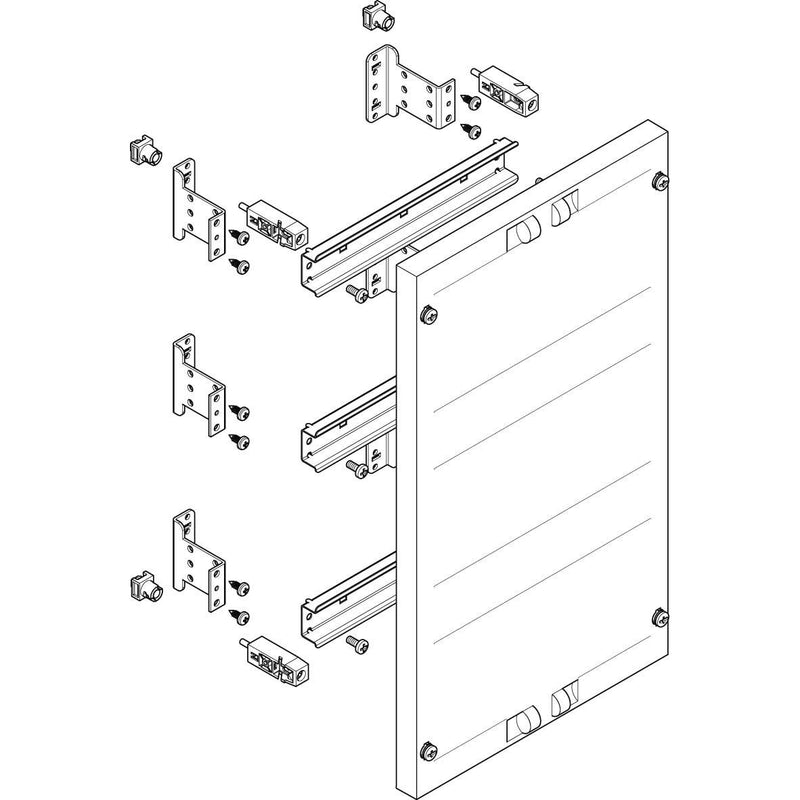 ABN - Verteilerfeld für Installationsverteiler ESPRO-Modul MF1326 flach BxH:250x450mm