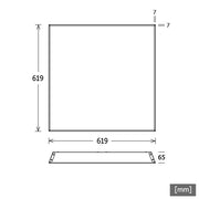 LTS Licht&Leuchten - Decken-/Wandleuchte LED-Einlegeleuchte PLL-ECO594.0625.40.1 4000K